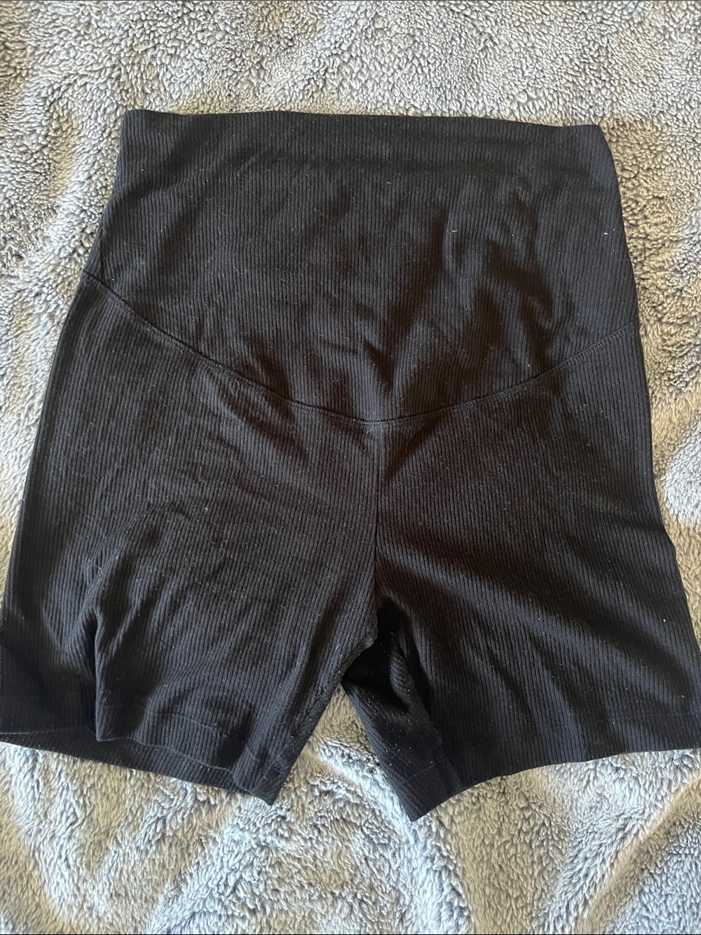 Old Navy- Maternity Black Ribbed Bike Shorts